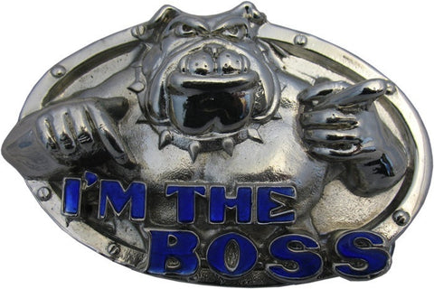 Belt Buckle - Silver Bulldog "Bossie"